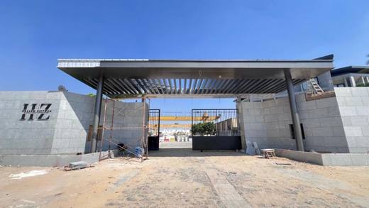 Finished steel entrance canopy