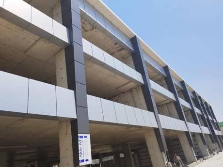 Mall facade cladding