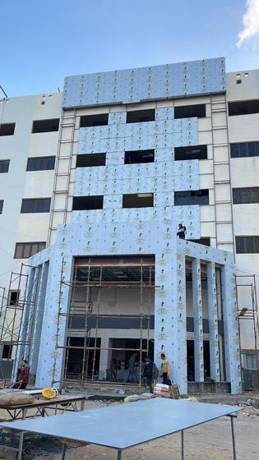 Mall facade cladding