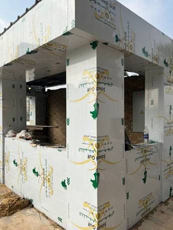 Officers club cladding
